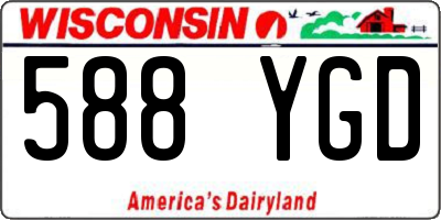 WI license plate 588YGD