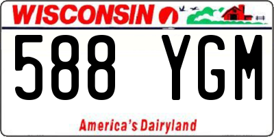 WI license plate 588YGM