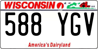 WI license plate 588YGV