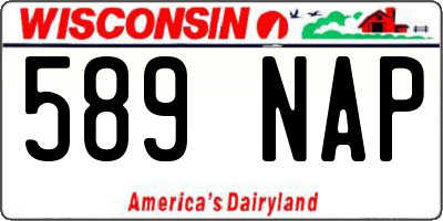 WI license plate 589NAP