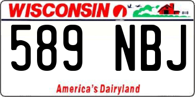 WI license plate 589NBJ