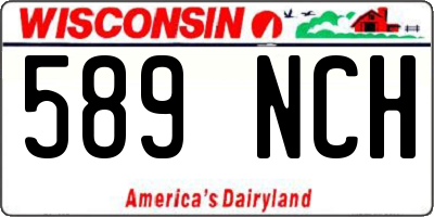 WI license plate 589NCH