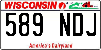 WI license plate 589NDJ