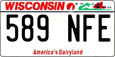 WI license plate 589NFE