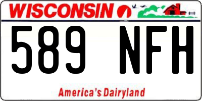 WI license plate 589NFH