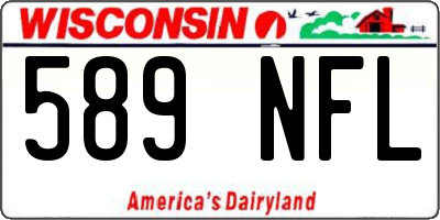 WI license plate 589NFL