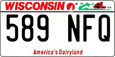 WI license plate 589NFQ