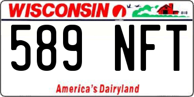 WI license plate 589NFT