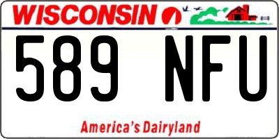 WI license plate 589NFU