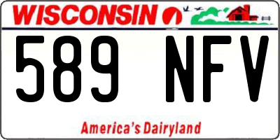 WI license plate 589NFV