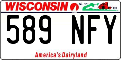 WI license plate 589NFY