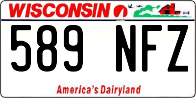 WI license plate 589NFZ