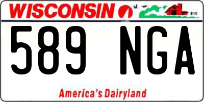 WI license plate 589NGA