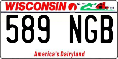 WI license plate 589NGB