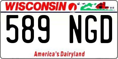 WI license plate 589NGD