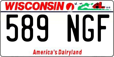 WI license plate 589NGF