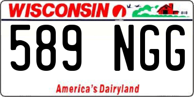 WI license plate 589NGG