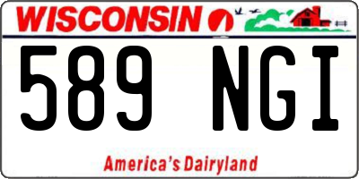WI license plate 589NGI