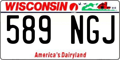 WI license plate 589NGJ