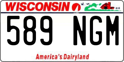 WI license plate 589NGM