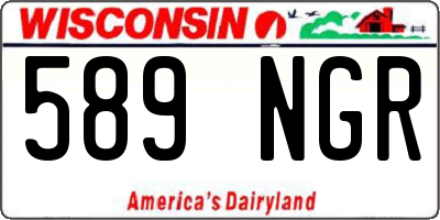 WI license plate 589NGR