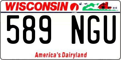 WI license plate 589NGU