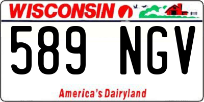 WI license plate 589NGV
