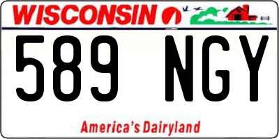 WI license plate 589NGY