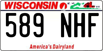 WI license plate 589NHF