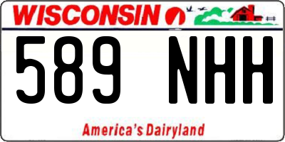 WI license plate 589NHH