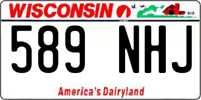 WI license plate 589NHJ