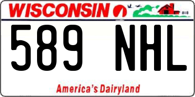 WI license plate 589NHL