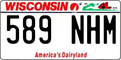 WI license plate 589NHM