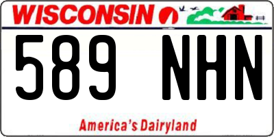 WI license plate 589NHN