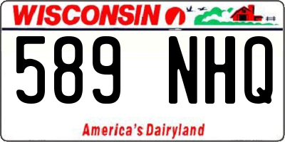 WI license plate 589NHQ