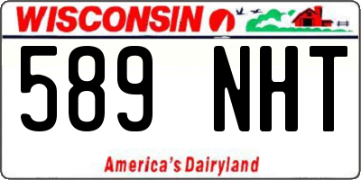 WI license plate 589NHT