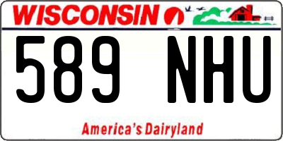 WI license plate 589NHU