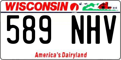 WI license plate 589NHV