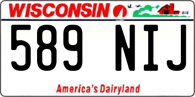 WI license plate 589NIJ