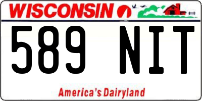 WI license plate 589NIT