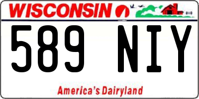 WI license plate 589NIY
