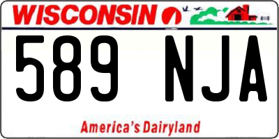 WI license plate 589NJA