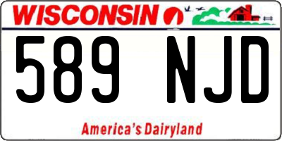 WI license plate 589NJD