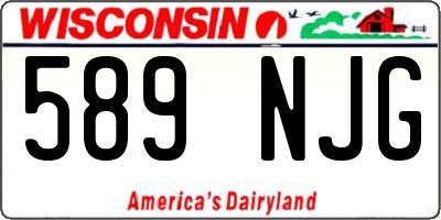 WI license plate 589NJG