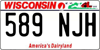 WI license plate 589NJH