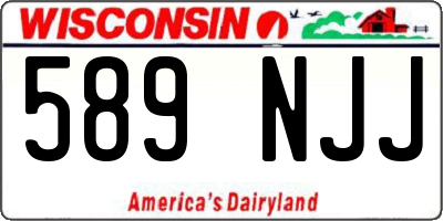 WI license plate 589NJJ