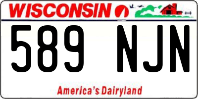 WI license plate 589NJN
