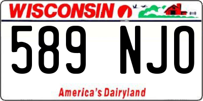 WI license plate 589NJO