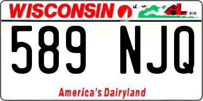 WI license plate 589NJQ