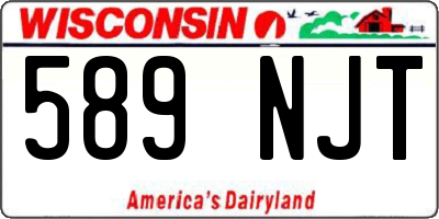 WI license plate 589NJT